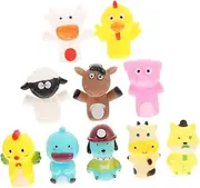 10Pcs Adorable Animal Finger Puppet for Educational Interactive Puppets for Early Learning and Bath Play for Imaginative Play