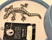 Nice Brooch new 925 sterling silver 7.30 grams Jewelry lizard Ukraine