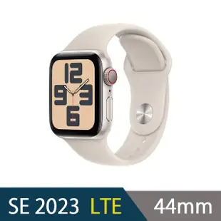 運動錶帶組【Apple】Apple Watch SE2 2023 LTE 44mm(鋁金屬錶殼搭配運動型錶帶)