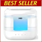 Adjustable Cool Mist Humidifier with Night Light - Perfect for Baby Nurseries
