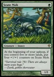1x Scute Mob Zendikar MtG Magic Green Rare 1 x1 Card Cards