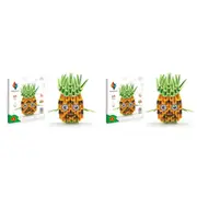 2x 64pc Origami Paperfolding Pineapple Paper Sculpture Kids DIY Craft Toy Kit 8+