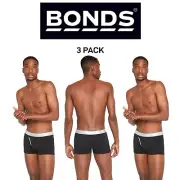 Bonds Mens Guyfront Trunk Seamless Side Comfortable Functional Fly 3 Pack MZVJSI
