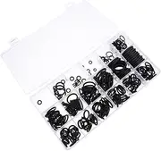Gatuida 1 Box Sealing Ring Washer Gasket Kit Protective Seal Ring Box Small Accessory Taps Portable Reseal Kit Sealing Hoop Sealing Gasket Washer Nitrile Rubber Black
