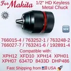 For MAKITA 766027-7 766015-4 1/2" KeyLess Chuck 4 XPH03 XPH14 XPH07 XPH12 DHP486