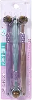 3 Sided Toothbrush - 3 Bristle Travel Toothbrush | Multi-Sided Toothbrushs | Soft Bristles Tooth Brushes | Ergonomic Handle Brush | Modern Triple Angle Toothbrushes For Adults And Children