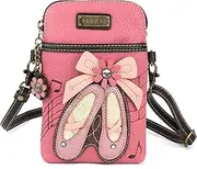 [CHALA] Crossbody Cell Phone Purse-Women Canvas Multicolor Handbag with Adjustable Strap