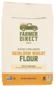 Farmer Direct Foods Flour Heirloom Wheat 5lb Pack of 8