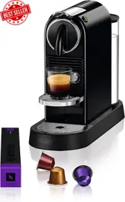 Nespresso Citiz EN167.B Automatic Coffee Machine - Compact & Powerful