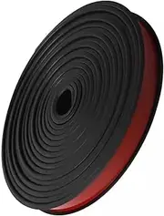 9-40MM U-Shape Furniture Edge Banding 5M/16.4FT Self Adhesive TPE Flexible Edge Protector Tape Edge Guards Edging Trim for Table Cabinet Furniture Restoration (Color : Black, Size : 12mm)