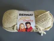 7 skeins Bernat Softee chunky yard Linen acrylic 108 yards ***