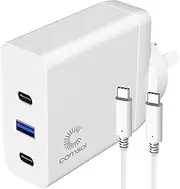 Comsol 3 Port USB-C Universal GaN Laptop Charger 100W