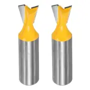 2pcs Dovetail Router Bit 1/2" Diameter 1/2" Shank Dovetail Joint Drill Bit