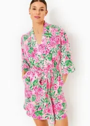 Lilly Pulitzer NWT Cason Pajama Robe Koala La La Size L/XL