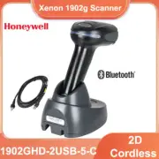 Honeywell Xenon 1902GHD-2USB-5-C Bluetooth 2D Barcode Scanner w USB Cable & Base