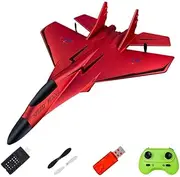 RC Aircraft 2 Channel Night Light Fixed-Wing Glider Plane for Kids, B320-Red, 28.5x21cm
