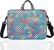 14-Inch Laptop Shoulder Carrying Bag Case Sleeve For 13" 13.3" 14 inch Macbook/Notebook/Ultrabook/Chromebook, Mermaid Scale