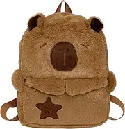 [Vaveren] Capibara Backpack Lovely Plush Bag for Themed Party Dating Women Travel Shopping