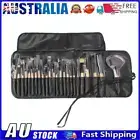 - 24pcs Makeup Brush Set Wooden Handle Soft Nylon Hair Brush with Bag Kit