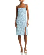 French Connection Echo Crepe Floral Midi Dress