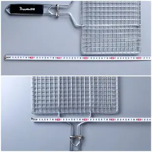 塔夫曼304不銹鋼烤魚網 烤肉烤魚夾子網燒烤篦子夾板燒烤工具用品