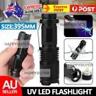 Mini LED Flashlight UV Ultra Violet Blacklight Light 395nM Inspection Lamp Torch
