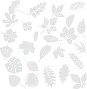 Anti-Collision Window Clings Non-Adhesive Leaf-Shaped Vinyl Window Decal to Protect Birds from Window Collisions - Decorative Safety Window Stickers (1 Set)