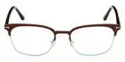 Tom Ford FT5799-B Eyeglasses Matte Dark Brown/Classic Dark Havana T Logo 53mm