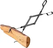 Bsbkoj Firewood Grabber Tool | Log Grabber for Thick Logs - Rust Resistant Heavy Duty Wood Fired Oven Tool for Campfire Fire Pit, Outdoor Indoor