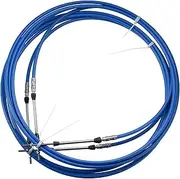 ACROPIX 2pcs 16ft 5 Meter 197 Inch Marine Type 3300 / 33C Throttle Shift Remote Control Box Cable for Yamaha Outboard Engine Boat Motor Steering System Blue Car Parts