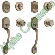 *2-Sets* Kwikset Belleview X Tylo Knob SmartKey Deadbolt Antique Brass 96870-098