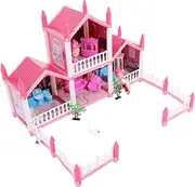 NAMOARLY Build Your Own Castle Model DIY Princess Castle Dollhouse Kit Creative Boys and Girls Toys Boys and Girls Plaything