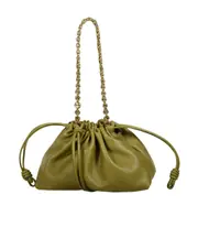 Loewe Flamenco Medium Drawstring Shoulder Bag One size Green