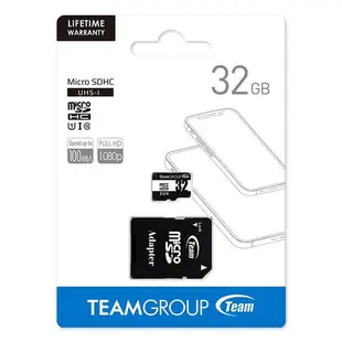 Team 十銓 32GB microSDHC TF U1 C10 記憶卡