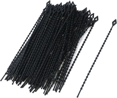 100Pcs Beaded Cable Tie Wrap Cable Zip Ties Heavy Duty Nylon Cable Wire Ties Dur