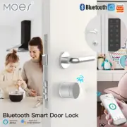 Bluetooth Door Lock Bit TLS Encryption BLE Sensor Unlocking APP Voice Control