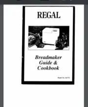 Regal K6751 Bread Maker Machine Owner Manual & Cookbook (Only!)54 pages