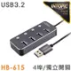 INTOPIC 廣鼎 USB3.2鋁合金高速集線器(HB-615)