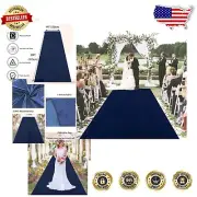 Luxurious 4x30FT Navy Blue Velvet Carpet Runner - For Weddings & Celebrations