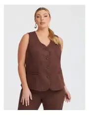 [Taking Shape] Mix It Up Media Vest in Truffle