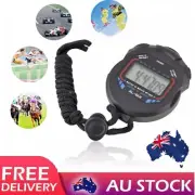 Handheld Stopwatch Digital Timer Stop Watch Chronograph Sport Counter Lap Clock