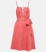 [Velvet] Velvet Dora linen minidress AU 14 pink