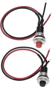 2Pcs Electric Guitar Kill Switch 10Mm round Button Switch Momentary Push Button