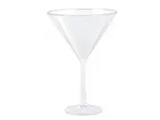 bulk 24 Jumbo Martini Glass Disposable Plastic 739ml 18x25cm