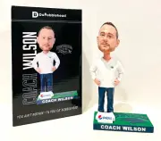 Coach Ken Wilson NEVADA WOLF PACK Football Bobblehead SGA