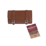 Trybike Leatherette Handlebar Bag 18cm Bicycle/Bike Storage Pouch Brown 1y+