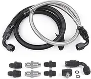 25Inch AN6 Power Steering Pump Hose Kit Compatible with Chevy C10 Connects GM Type II Power Steering Pump