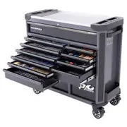 SP Tools Metric/SAE Diamond Black Roller Cabinet Tool Kit with EVA Trays - 369 Piece SP50765DX
