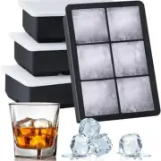 Safe Silicone Ice Cube Molds with Lid Spherical Ice Molds Reusable Whiskey Ice C
