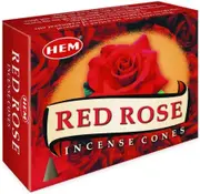 120x HEM Red Rose Incense Cones